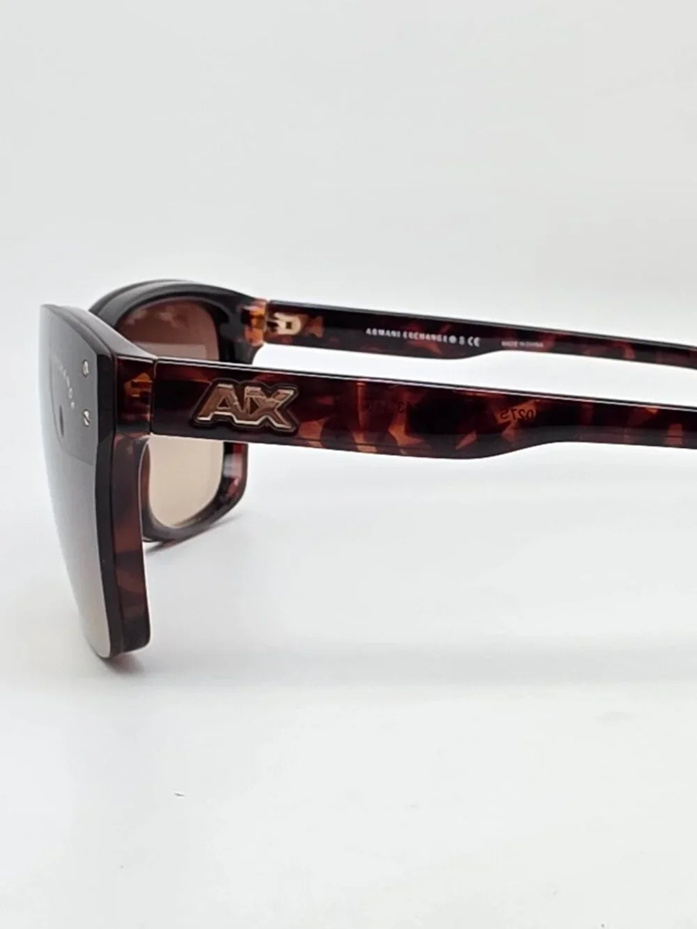 Armani Exchange AX4027S Tortoise Frame Brown Gradient Lens Shield Sunglasses